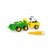 Ігровий набір - конструктор John Deere Kids Трактор з ковшем та причепом (FA12 - 560)