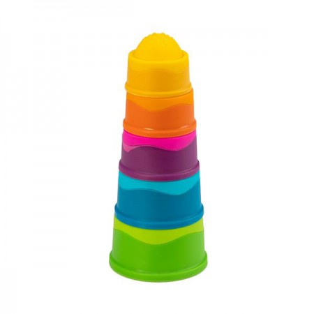 Пірамідка тактильна Чашки Fat Brain Toys dimpl stack (FA12 - 1162)