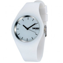 Жіночий спортивний годинник Skmei Rubber White 9068C