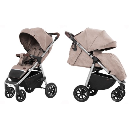 Прогулянкова коляска CARRELLO Bravo Linen Beige + дощовик KA12679