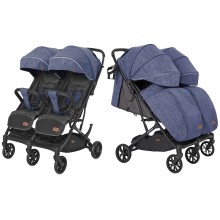 Прогулянкова коляска CARRELLO Presto Duo Oxford Blue + дощовик KA12504