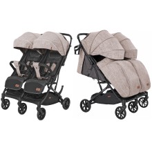 Прогулянкова коляска CARRELLO Presto Duo Steam Beige + дощовик KA12544