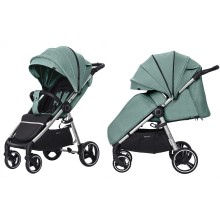 Прогулянкова коляска CARRELLO Pulse Basil Green + дощовик KA12656