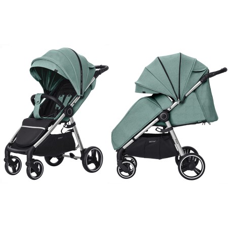 Прогулянкова коляска CARRELLO Pulse Basil Green + дощовик KA12656
