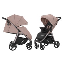 Прогулянкова коляска CARRELLO Bravo Linen Beige + дощовик KA12558