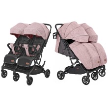 Прогулянкова коляска CARRELLO Presto Duo Cherry Pink + дощовик KA12696