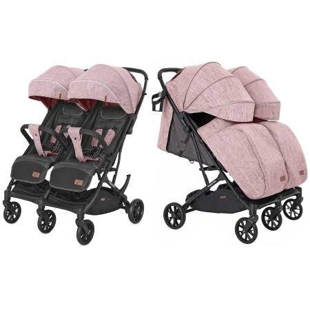 Прогулянкова коляска CARRELLO Presto Duo Cherry Pink + дощовик KA12696
