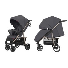 Прогулянкова коляска CARRELLO Echo Midnight Gray + дощовик L KA12732