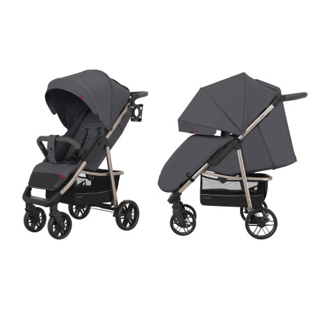 Прогулянкова коляска CARRELLO Echo Midnight Gray + дощовик L KA12732