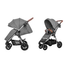 Прогулянкова коляска CARRELLO Supra Carbon Grey + дощовик KA12642