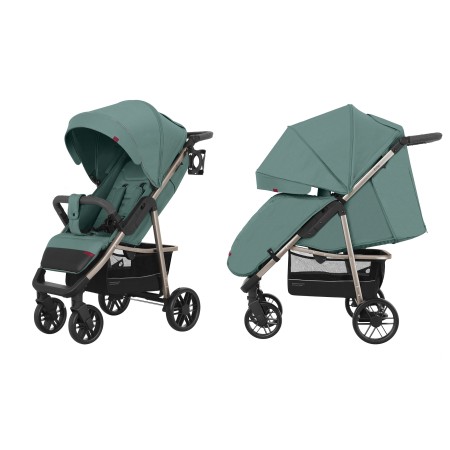 Прогулянкова коляска CARRELLO Echo Emerald Green + дощовик L KA12581