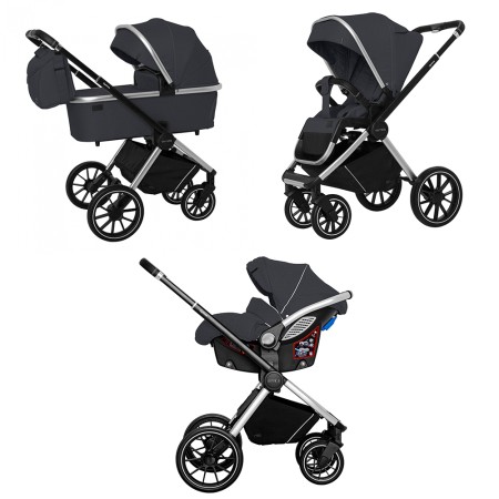 Візок універсальний CARRELLO Optima (3 в 1) Platinum Grey KA12444