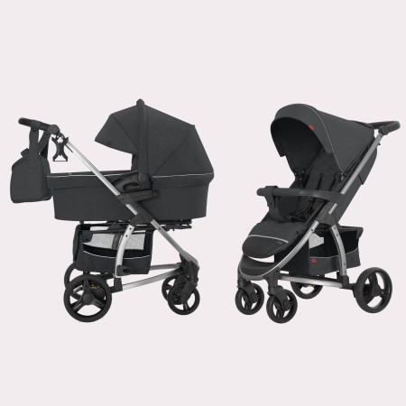 Візок універсальний CARRELLO Vista (2 в 1) Serious Grey KA12582