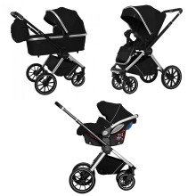 Візок універсальний CARRELLO Optima (3 в 1) Leather Black KA12464