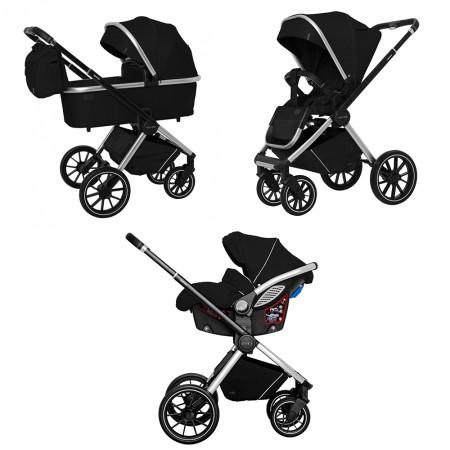 Візок універсальний CARRELLO Optima (3 в 1) Leather Black KA12464