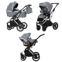 Візок універсальний CARRELLO Aurora (3 в 1) Silver Grey KA12628