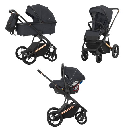 Візок універсальний CARRELLO Sigma (3 в 1) Midnight Grey KA12422