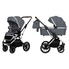Коляска універсальна CARRELLO Aurora (2 в 1) Iron Grey + дощовик KA12487