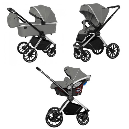 Візок універсальний CARRELLO Optima (3 в 1) Mirror Grey KA12393