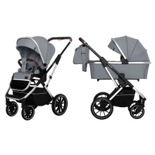Коляска універсальна CARRELLO Aurora (2 в 1) Silver Grey + дощовик KA12727