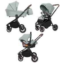 Коляска універсальна CARRELLO Epica (3 в 1) Tea Green + дощовик KA12447