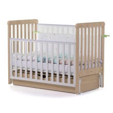 Ліжко дитяче CARRELLO Alba Біло-Букове + короб маятникового механізму KA12439
