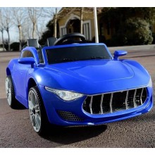 Електромобіль EVA BLUE Легковик на Bluetooth 2.4G 2*6V4AH мотор 2*25W з MP3 KA12607