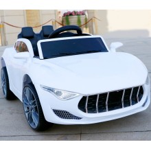 Електромобіль EVA WHITE Легковик на Bluetooth 2.4G 2*6V4AH мотор 2*25W з MP3 KA12709