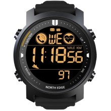 Чоловічий спортивний водостійкий тактичний годинник North Edge Laker Black 5BAR