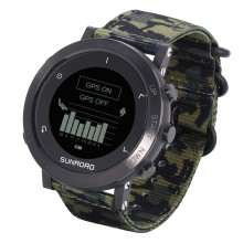 Чоловічий спортивний водостійкий тактичний з компасом годинник Sunroad Army GPS з компасом