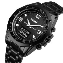 Чоловічий спортивний тактичний з компасом годинник Skmei Kompass PRO Black
