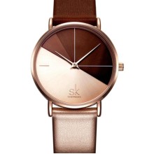 Жіночий годинник Shengke Duos Brown