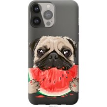 Чохол на iPhone 13 Pro Max Мопс та кавун