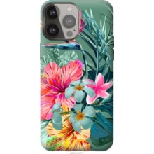 Чохол на iPhone 13 Pro Max Тропічні квіти