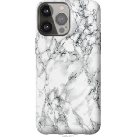 Чохол на iPhone 13 Pro Max Мармур білий