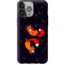 Чохол на iPhone 13 Pro Max Лисички в космосі