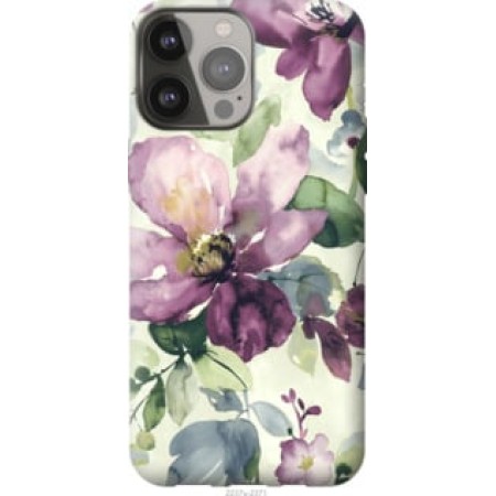 Чохол на iPhone 13 Pro Max Квіти аквареллю