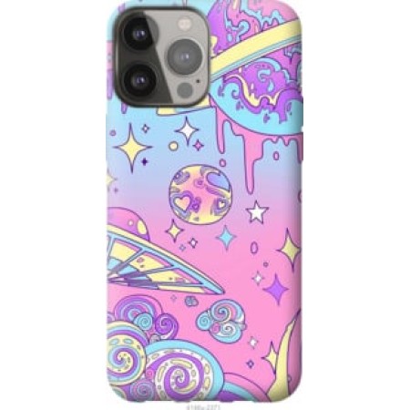 Чохол на iPhone 13 Pro Max Рожева галактика