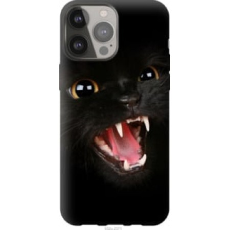 Чохол на iPhone 13 Pro Max Чорна кішка